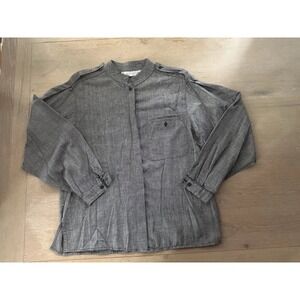 Vintage Jack Winter Charcoal Melange Long Sleeve Top - Modern Minimalist Style L